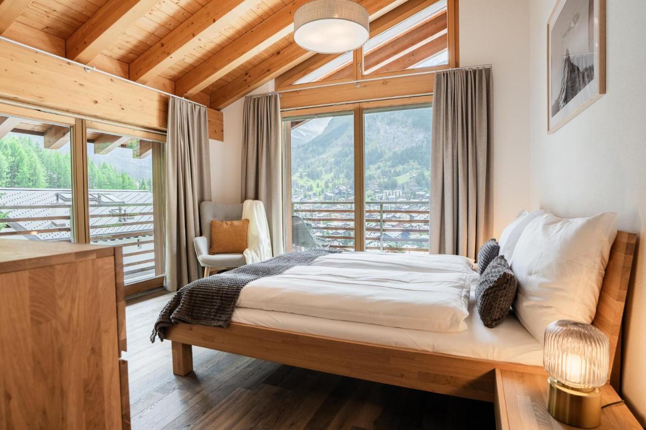 Fantastic Panoramic View Home In Zermatt Buitenkant foto